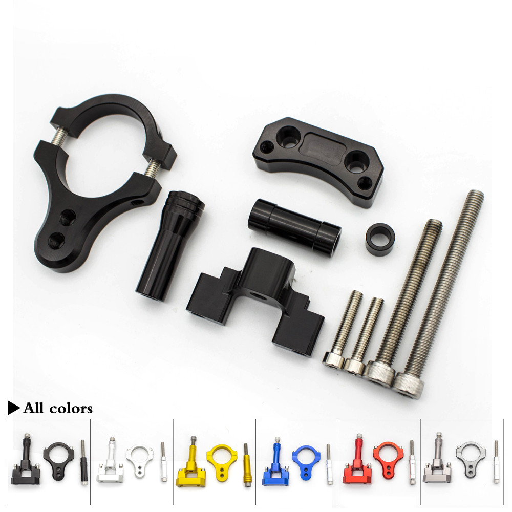 Steering Damper Stabilizer Kit Cnc - ชุดติดตั้งกันสะบัดแฮนด์มอเตอร์ไซค์อะลูมิเนียม CNC สำหรับ Yamaha YZF R3