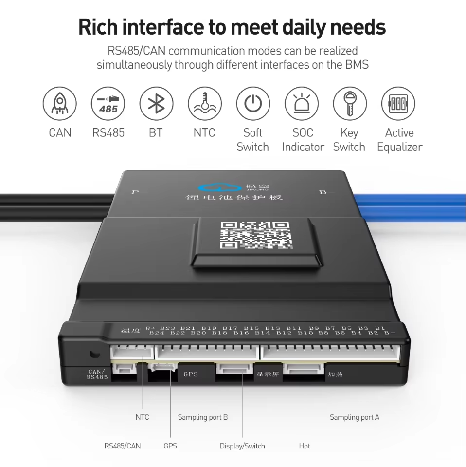 JK BMS ระบบปรับสมดุลแบบแอคทีฟ  - Smart Bms 20S 72V 150A Bluetooth บทวิจารณ์และราคา