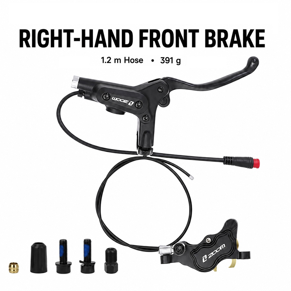 ชุดเบรกดิสก์ไฮดรอลิกแบบ 4 ลูกส - Zoom Hydraulic Brake 4 Piston E-Scooter บทวิจารณ์และราคา