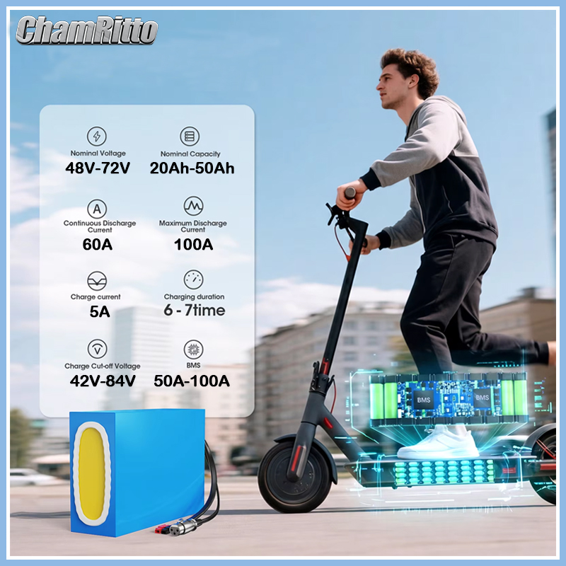 แบตเตอรี่จักรยานไฟฟ้า 21700 Sc - 60V 30Ah 21700 Battery Pack บทวิจารณ์และราคา
